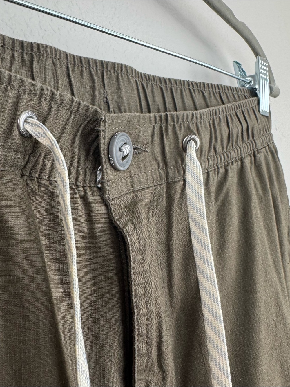 Vuori Ripstop Climber Pants Mens S Stretch Outdoor Casual Drawstring Olive Green - Picture 6 of 13